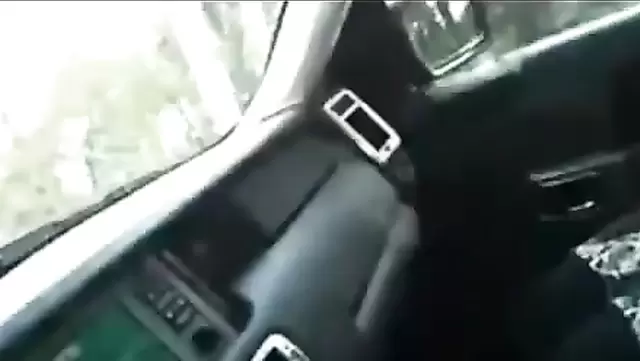Azeri couple having sex in the car